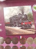 Crystal Art Brandunit Diamond painting - kaart met stoomlocomotief