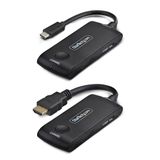 StarTech.com Draadloze USB-C naar HDMI Extender, 4K 60Hz, 20m Bereik, USB Powered, Zender en Ontvanger Kit