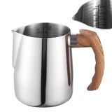 Ibenzoa® Pichet à lait en acier inoxydable pour café, 600 ml, idéal pour l'art latte et le cappuccino
