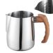 Ibenzoa® Pichet à lait en acier inoxydable pour café, 600 ml, idéal pour l'art latte et le cappuccino