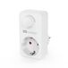 conecto Dimmer voor het stopcontact, dimmer/adapter met helderheidsregeling voor dimbare lichtbronnen zoals led, halogeenlampen, lampen, wit