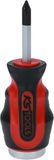 KS Tools 151.1201 ERGOTORQUEmax Schroevendraaier met slagkap, kort, PH1