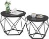 Vasagle set de tables basses noir – 2 pièces – Noir encre