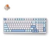 MCHOSE G98 Pro Blue Flame Orange Wireless Tri-Mode Custom Mechanical RGB gaming keyboard
