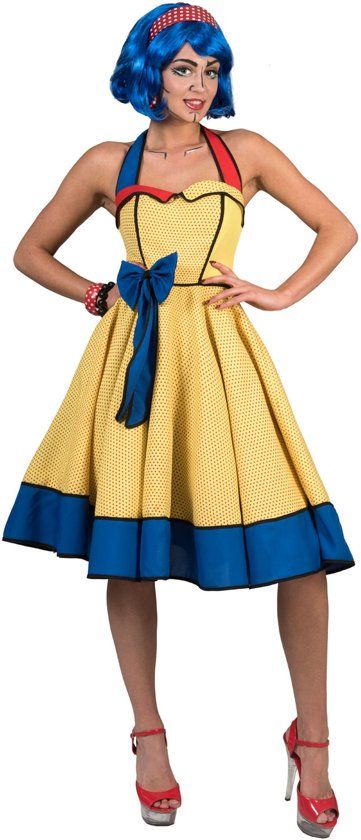 Funny Fashion Rock n Roll jurk Pop Art Dress 40-42
