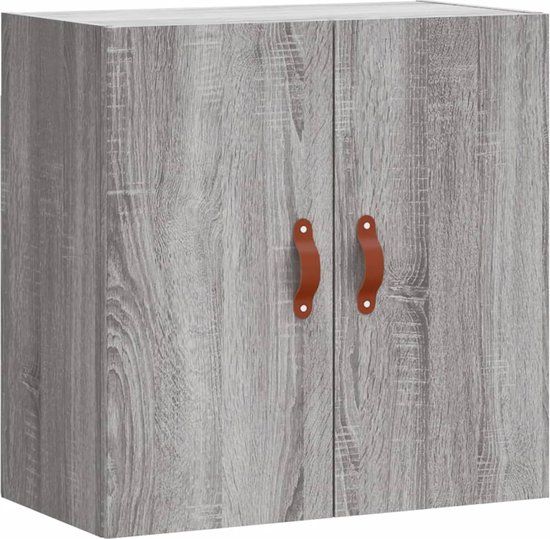 vidaXL Wandkast 60x31x60 cm bewerkt hout grijs sonoma eikenkleurig