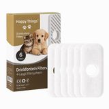 Happy Things Drinkfontein Filters Draadloos - ZR10 model - 6 stuks Navulling - met Vitamine C - Carbon