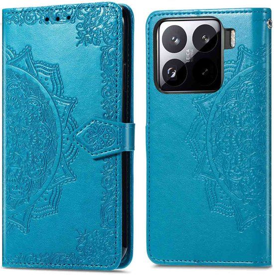 imoshion Hoesje - Geschikt voor Xiaomi 15 - Mandala Bookcase - Turquoise