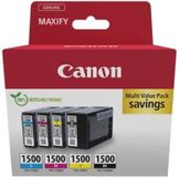 CANON - Multipack Tintenpatronen - PGI-1500 Zwart/Cyaan/Magenta/Geel