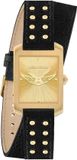 Zadig & Voltaire RED LUXURY Horloge Voltaire Leather Dames Polshorloge Leer Zwart Goudkleurig
