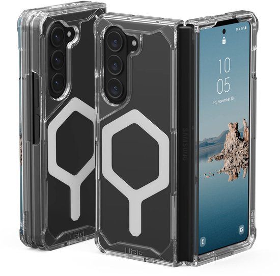 Urban Armor Gear Plyo Pro Backcover voor Samsung Galaxy Z Fold 5 - Transparant