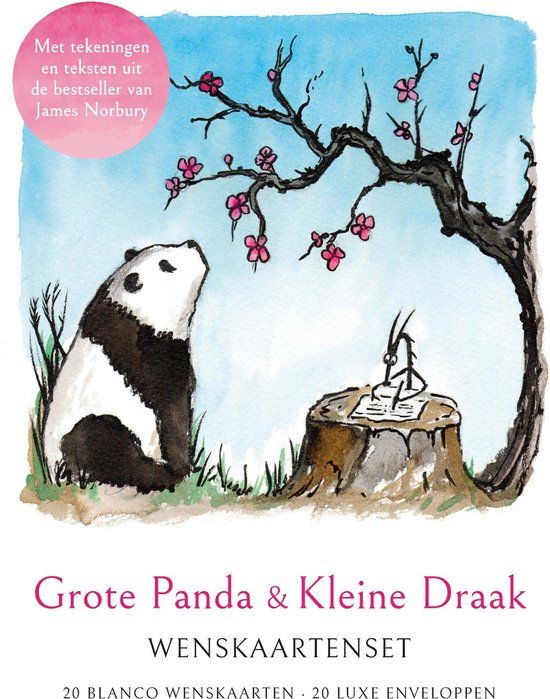 Grote Panda & Kleine Draak - Wenskaartenset