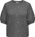 ONLY CARMAKOMA Cardolly SS Pearl O-Neck Knt Meisjes T-shirt - Medium Grey Melange - S-42/44