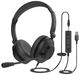 Axtel AXH-ONEUCD-35 Headset Bedraad Hoofdband Kantoor/callcenter USB Type-A Zwart