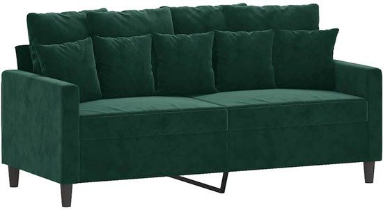 vidaXL Tweezitsbank 140 cm fluweel donkergroen