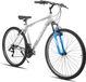 BAMCBASE Vélo tout terrain - 29 Pouces - 21 Vitesses - VTT semi-rigide pour Hommes & Femmes - Freins en V - Gris
