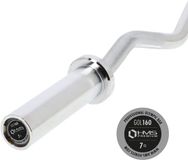 HMS GOL160 Olympische Curlstang - Chroom - 120 cm - Lock Jaw
