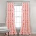 Lush Decor Kemmy raamgordijnpaneel (enkel paneel), 95" L x 52" W, Peachy Pink