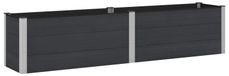 vidaXL Jardinière surélevée, noir, 250 x 50 x 54 cm, en WPC et aluminium