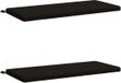 vidaXL Coussins de banc SOEST 2 pièces 100% Polyester Noir 110 x 50 x 5 cm