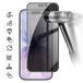 iPhone 18 Protecteur d'Écran en Verre Trempé Privacy Full Cover - Bord Noir