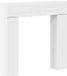 vidaXL Façade de cheminée blanc 102 x 18 x 100,5 cm Bois traité