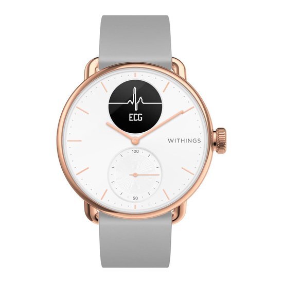 Withings ScanWatch - Hybride smartwatch met ECG, hartslag- en oximeter - 38mm Blauw