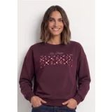 STREET ONE Sweatshirt aubergine / oudroze / wijnrood