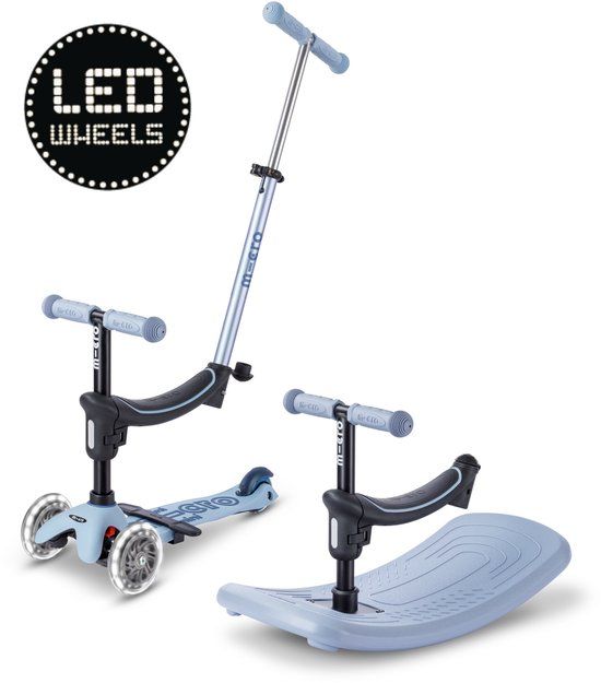 Micro step Mini Micro 6in1 Rock & Go LED blauw kinderscooter