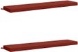 vidaXL Coussins de banc SOEST 2 pièces 100% Polyester Rouge 170 x 40 x 8 cm