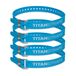 Titan Industrial Set van 4 veiligheidsgordels voor het vastzetten van sleuven, vrachtfietsen, tuinslangen, houtbewerkingsprojecten, werkbelasting 31,8 kg, lengte 76,2 cm, neonblauw