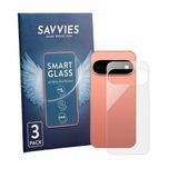 Savvies 3 Stuks Screenprotector voor Google Pixel 11 Pro (Achterkant) - Glas Transparant