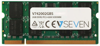 V7 2GB DDR2 PC2-4200 533Mhz SO DIMM Notebook Memory Module - V742002GBS