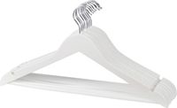 Hi Kledinghanger - 5x - hout - wit - 45 cm - kledinghanger set