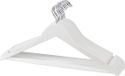 Hi Kledinghanger - 5x - hout - wit - 45 cm - kledinghanger set