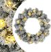 vidaXL Couronne de Noël Vert et Blanc Ø 30 cm PVC 25 LED