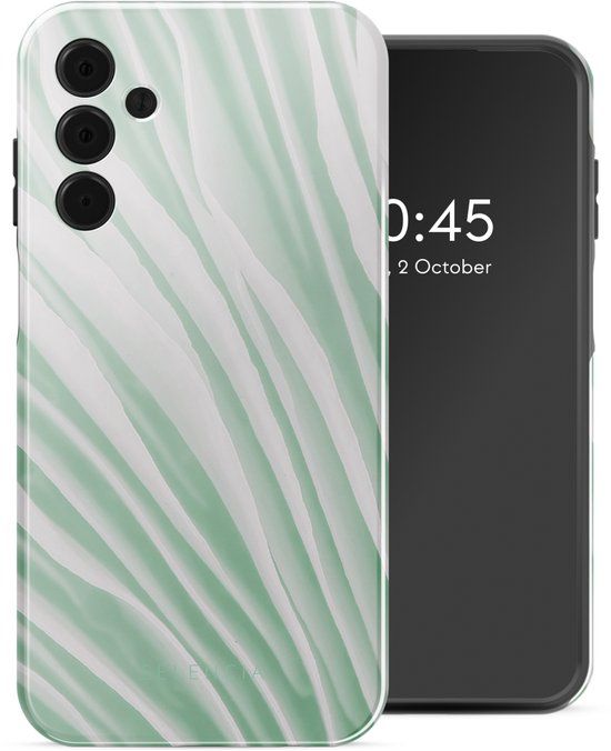 Selencia Hoesje - Geschikt voor Samsung Galaxy A15 (4G) / A15 (5G) - Backcover - Nature Grayed Jade