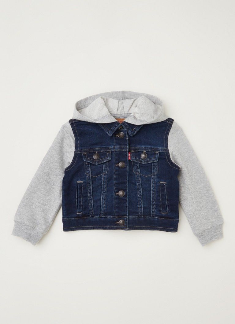 Levi's Denim Jacket with Hood and Sweat Sleeves