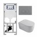 Geberit QeramiQ Dely Swirl Toiletset - Glans Wit