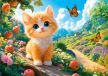 Castorland Puzzle La Promenade du Chaton - 500 à 999 pièces