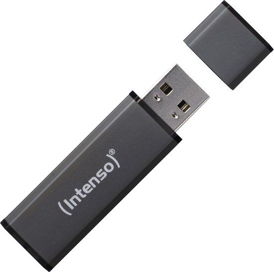 Intenso Alu Line USB-stick - 64GB - USB 2.0 - Antraciet