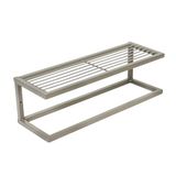 Honey-Can-Do Steel Badkamer Slatted Shelf met Handdoek Bar BTH-09097 Satijn Nikkel