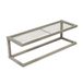 Honey-Can-Do Steel Badkamer Slatted Shelf met Handdoek Bar BTH-09097 Satijn Nikkel