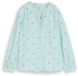 Tom Tailor Blouse met hartjesborduursel - Maat 42 - blue haze heart design