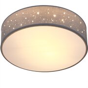 Monzana Plafondlamp – Sterrenhemel – Rond - Ø 38cm – 40 Watt - Stof -Grijs