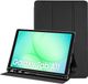 Selected by GSMpunt.nl Tablet Hoes Geschikt voor Samsung Galaxy Tab A11 | Luxe Tri-Fold Book Case | Kunst Leren Bescherm Hoes | Standaard Functie | Zwart