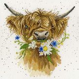 Bothy Threads Daisy Coo kruissteek borduurset