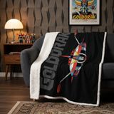 Aymax Grendizer Fleece deken omkeerbaar 130x170 cm zwart