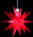 Sterntaler Deko-Stern Rot Kunststoff 12cm LED mit Timer