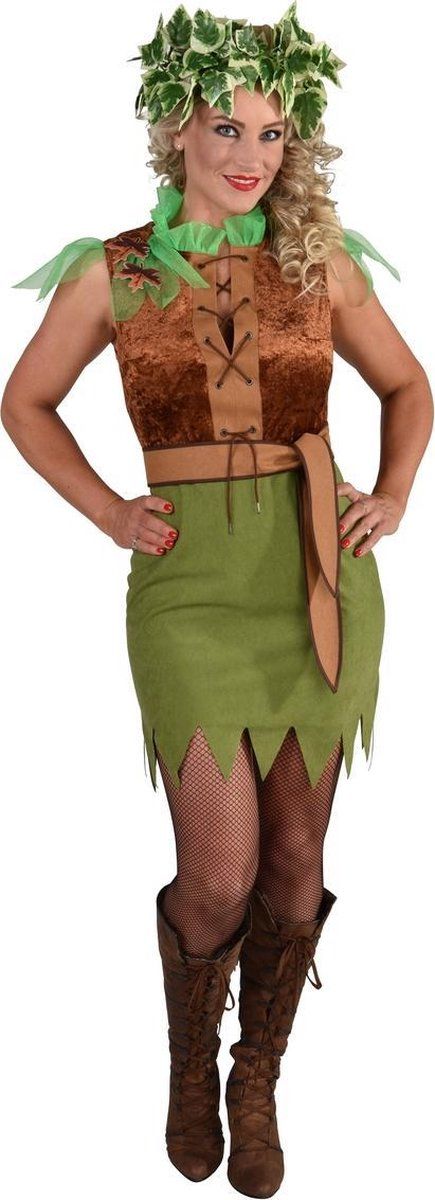 Magic by freddy Elfen Feeen & Fantasy Kostuum | Belinda Bosfee Betoverde Woud | Vrouw | XL | Carnaval kostuum | Verkleedkleding